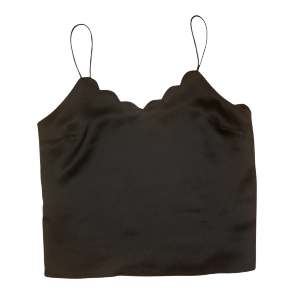 Lulus Black Sleeveless Crop Camisole